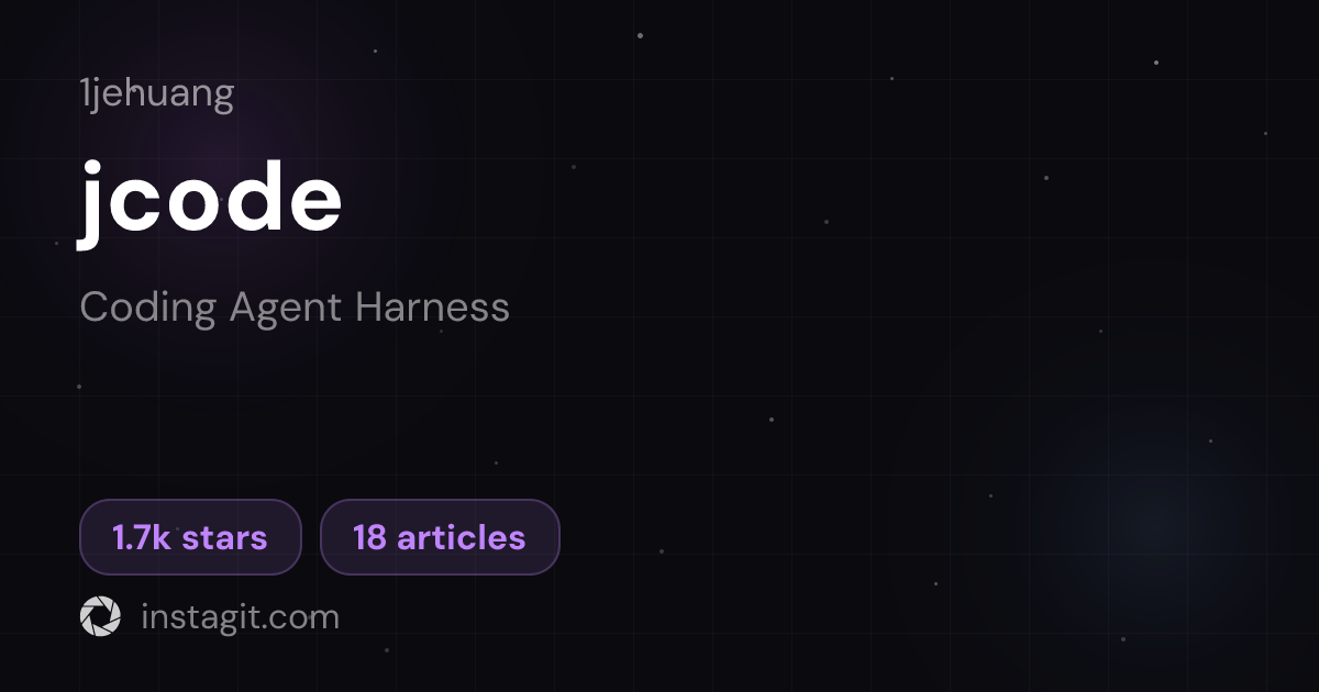 jcode | Jeremy Huang | Knowledge Base | Instagit