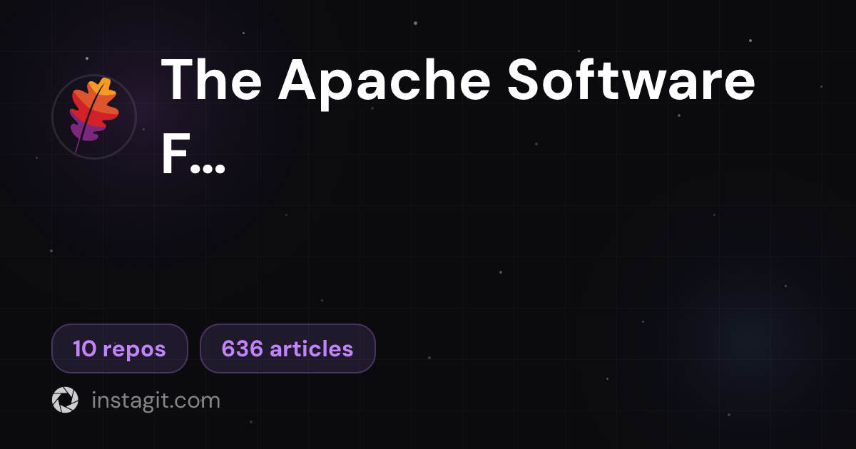 The Apache Software Foundation | Knowledge Base | Instagit