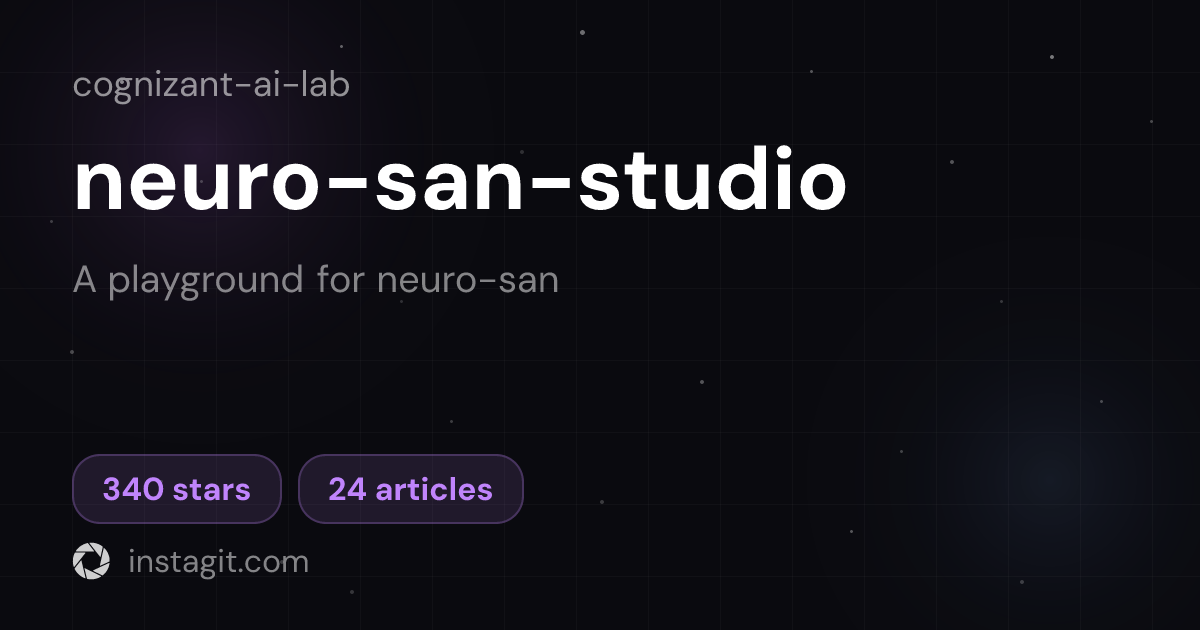 neuro-san-studio | Cognizant AI Lab | Knowledge Base | Instagit