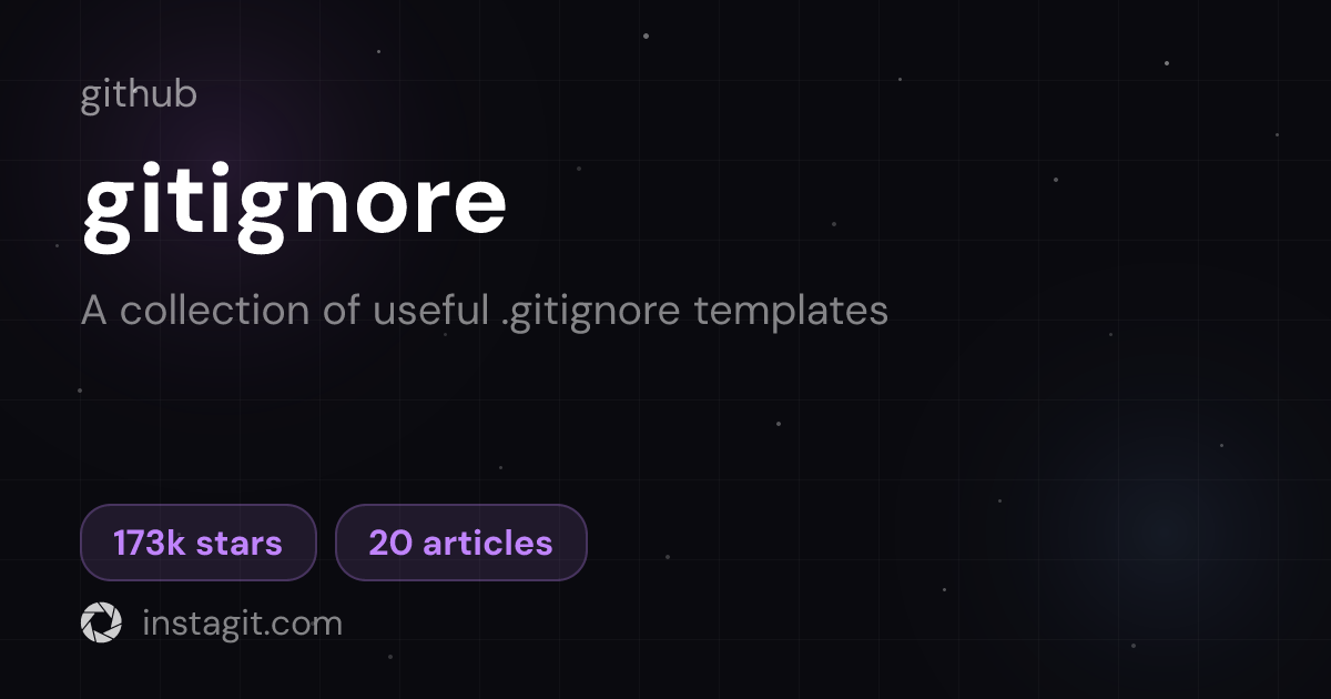 gitignore | GitHub | Knowledge Base | Instagit