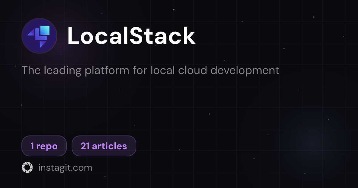 LocalStack | Knowledge Base | Instagit