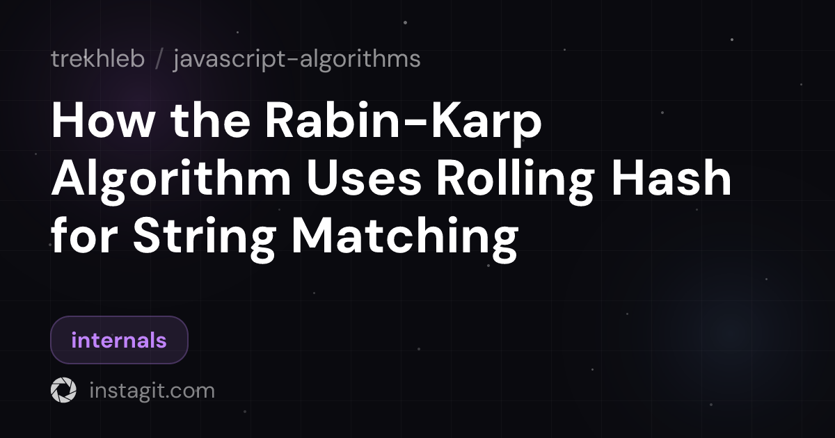 How the Rabin-Karp Algorithm Uses Rolling Hash for String Matching ...