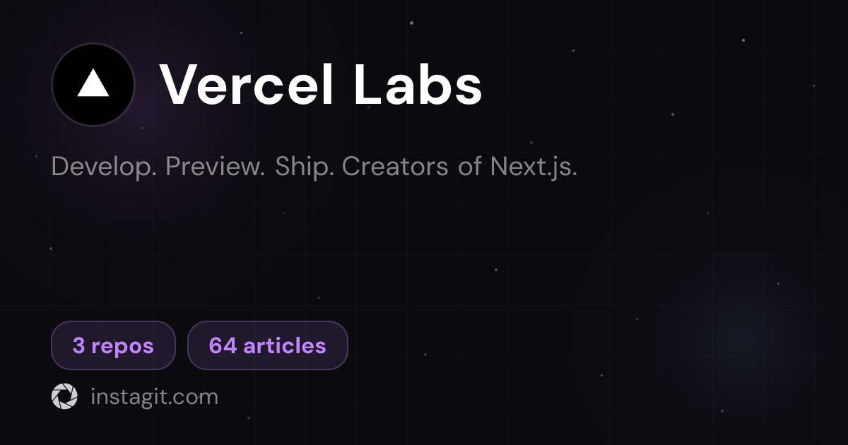 Vercel Labs | Knowledge Base | Instagit