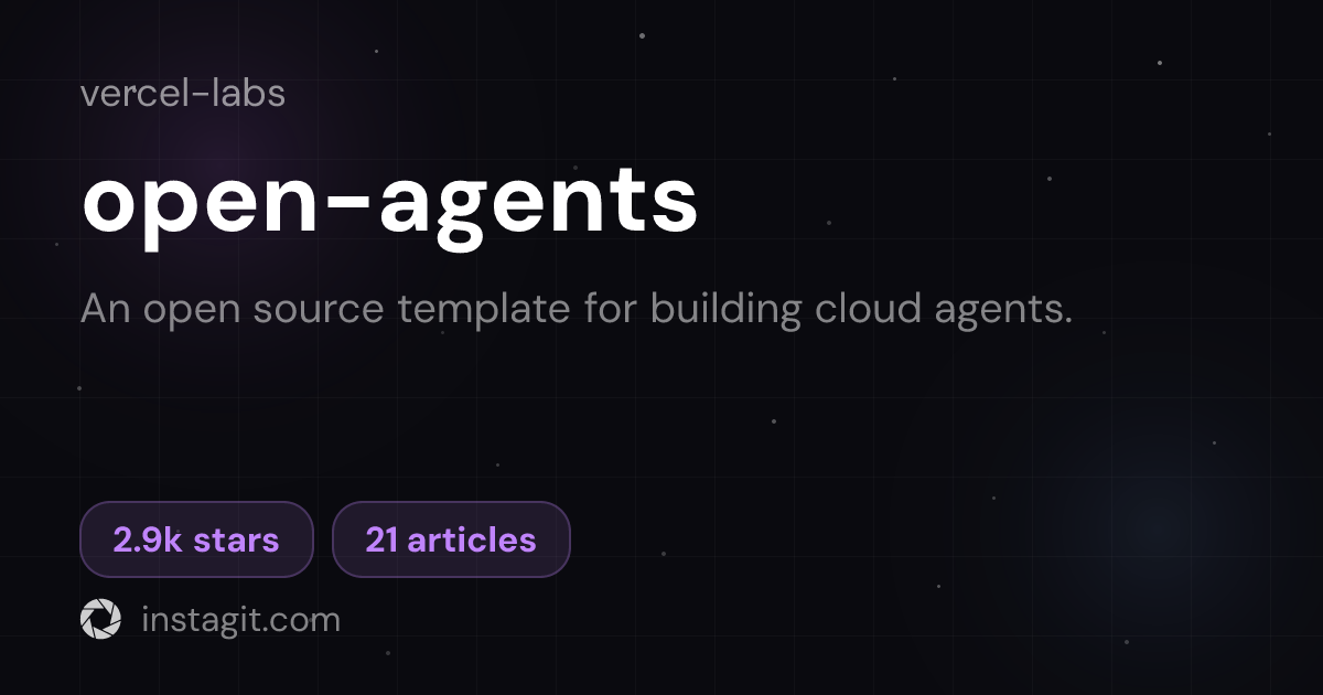 open-agents | Vercel Labs | Knowledge Base | Instagit