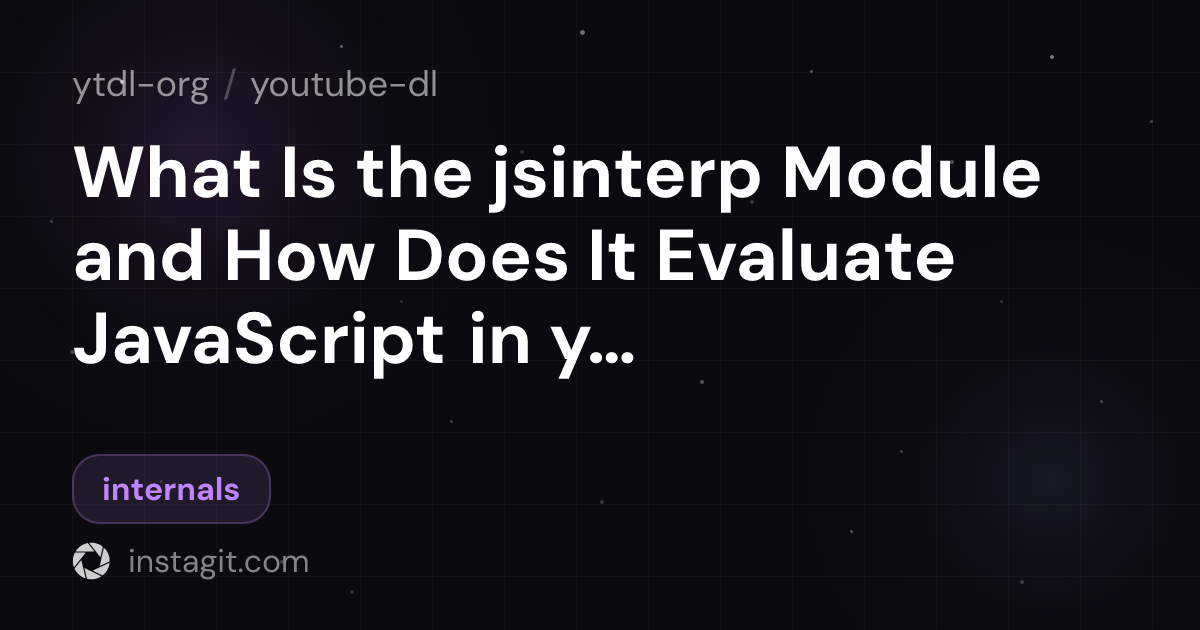 how does javascript work || javascript youtube... What Is the jsinterp Module and How Does It Evaluate JavaScript in ...